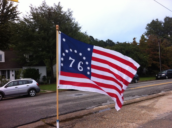 Bennington Flag -- Flag used by U.S> forces at the Battle of Bennington.