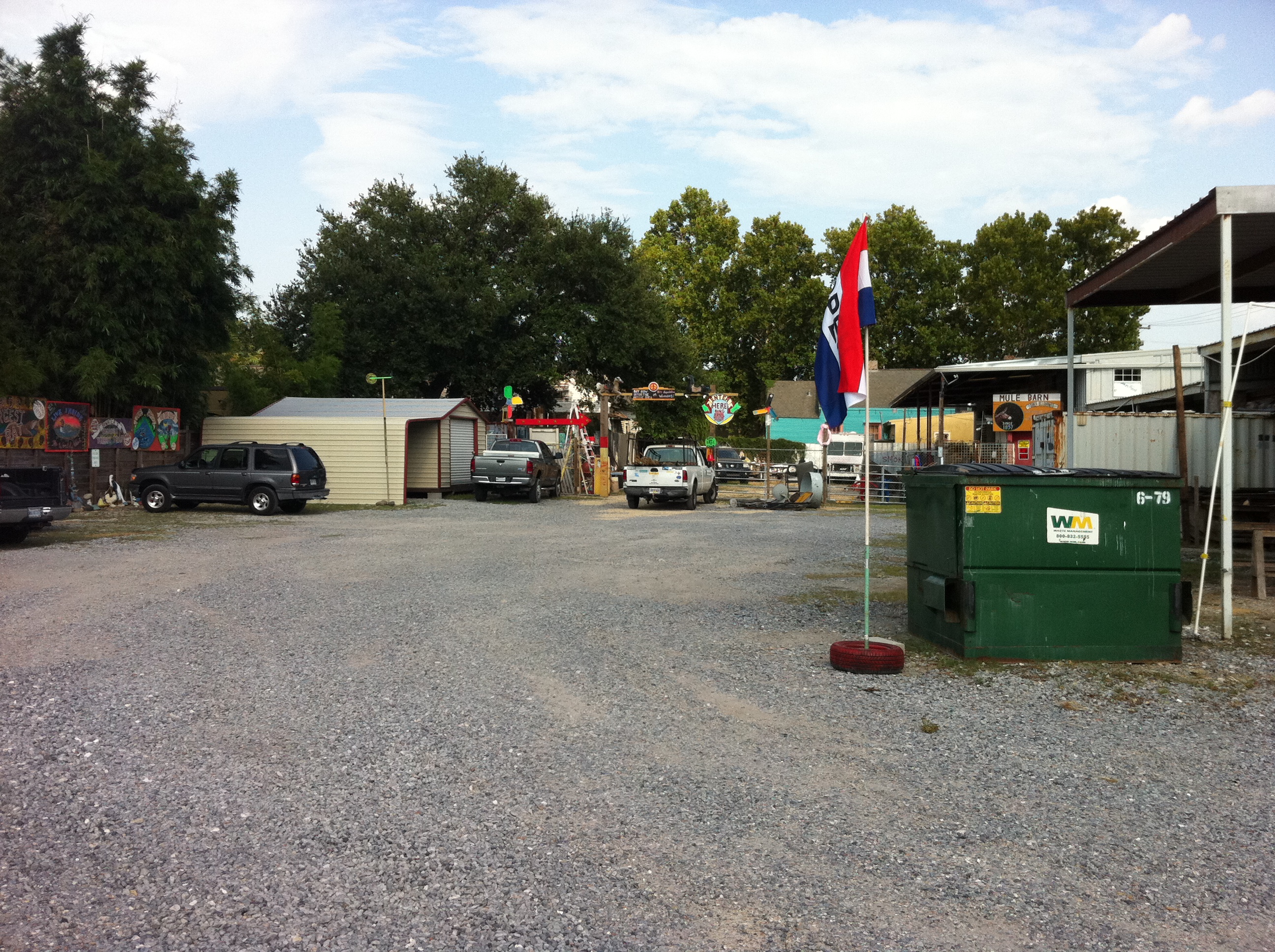 The back of Dr. Bob's studio complex